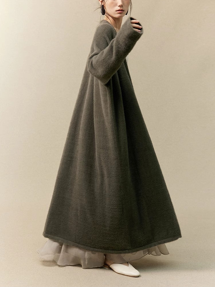 Knit Simple Loose Classy Long-Cardigan
