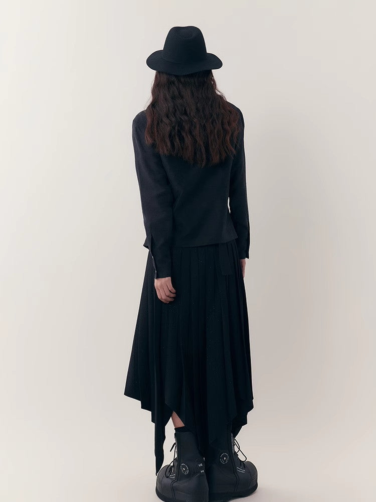 Bottle-Neck Plain Simple Chic Shirt