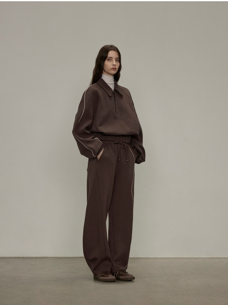 Set-Up Sweat Jersey Casual Wave Tops&Pants