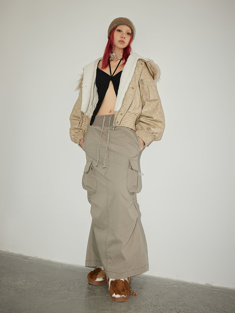 Rassembler la jupe longue décontractée