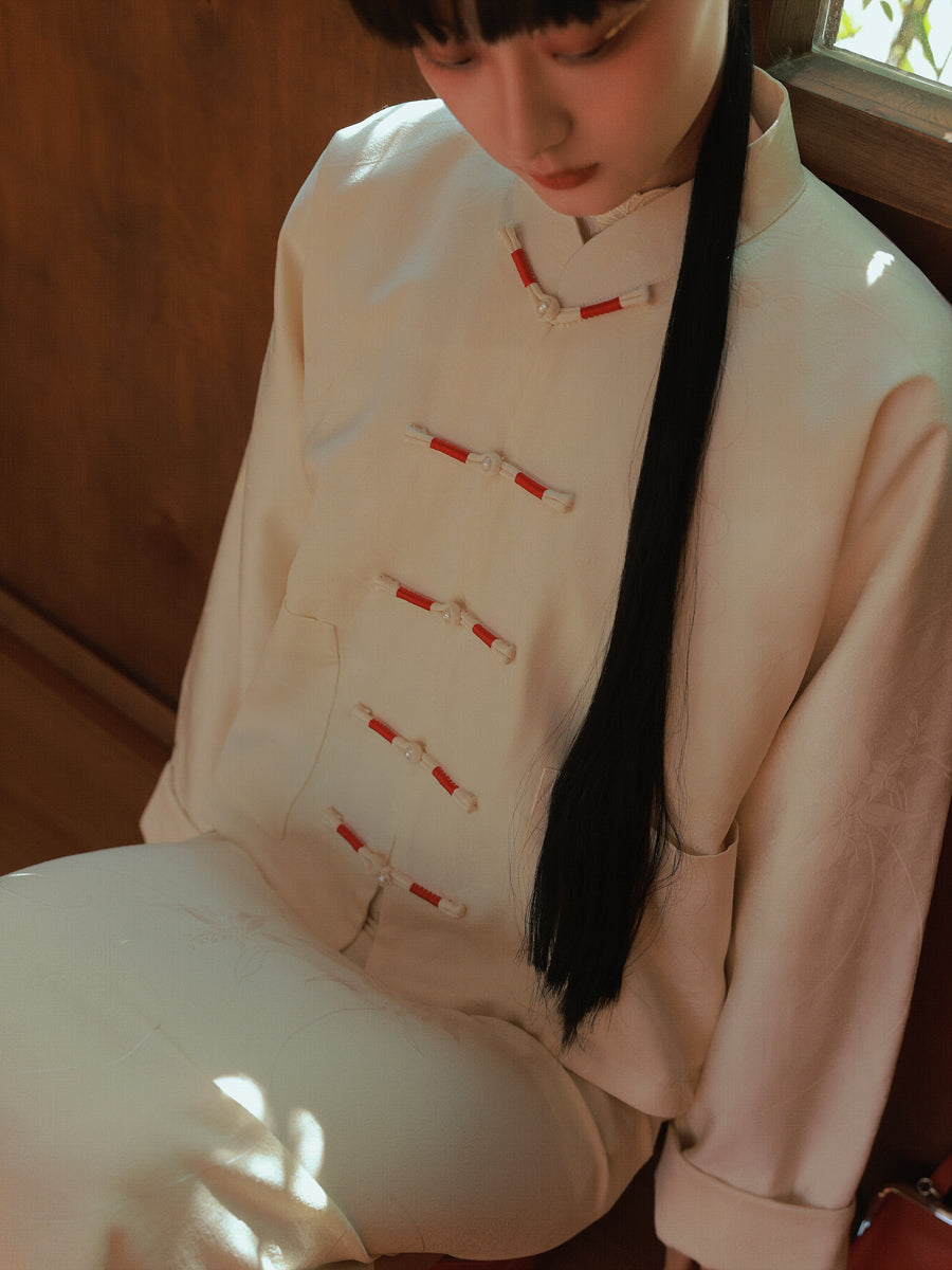 Stickerei MAO-Kriegen China Retro Jacke