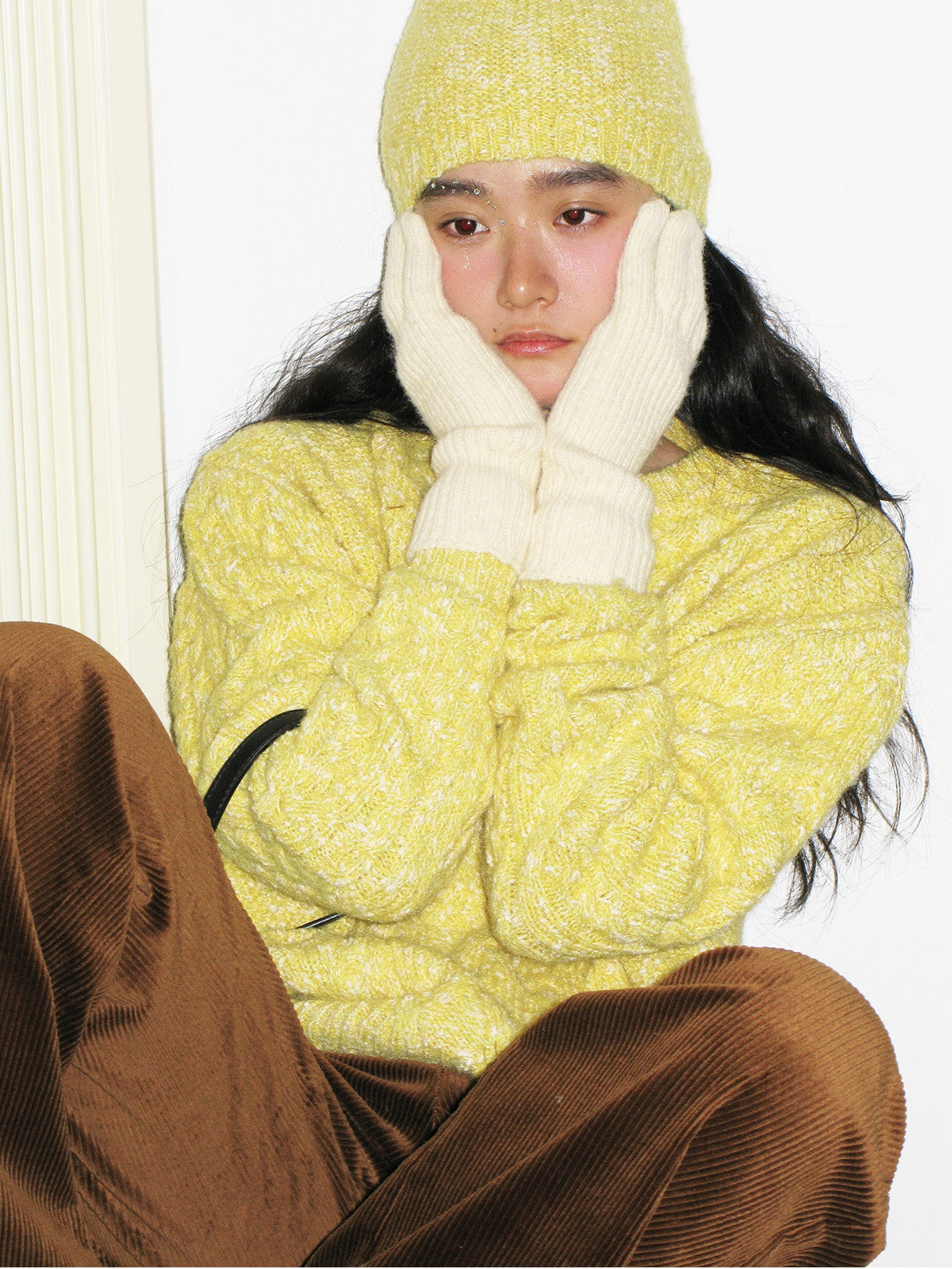 Cwer-Neck Vivid Vintage Simple Chic Cable-Knit