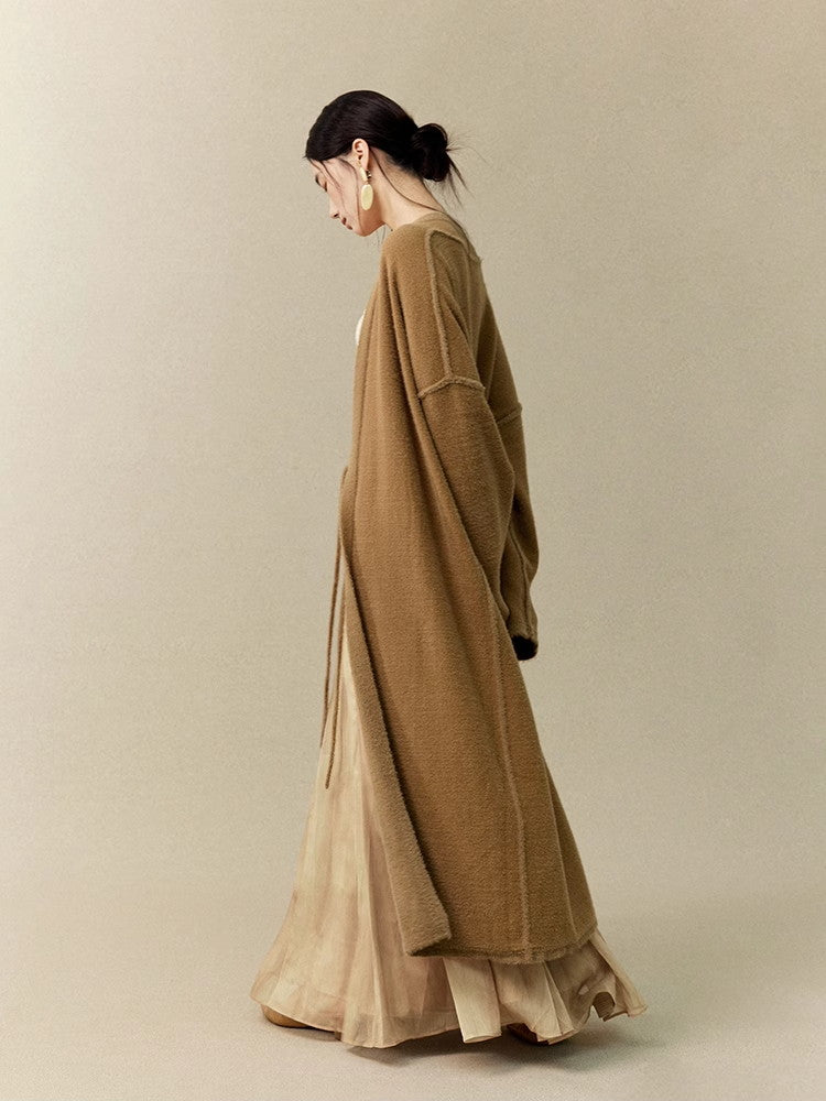 Knit Simple Loose Classy Long-Cardigan