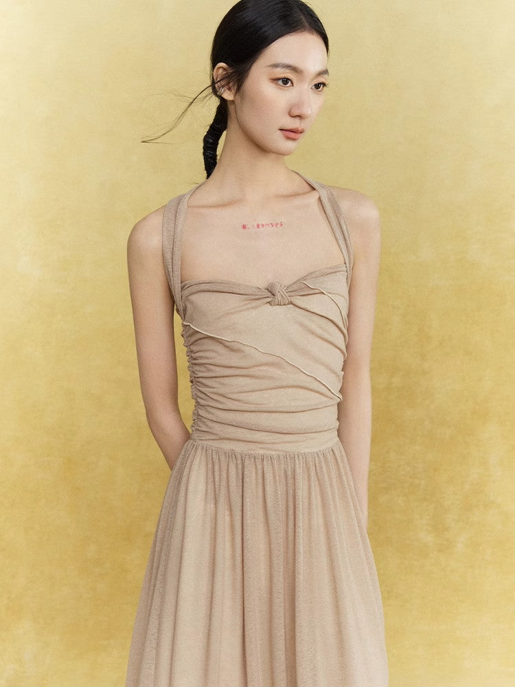 Knit Mesh Thin Sheer Damage Tops