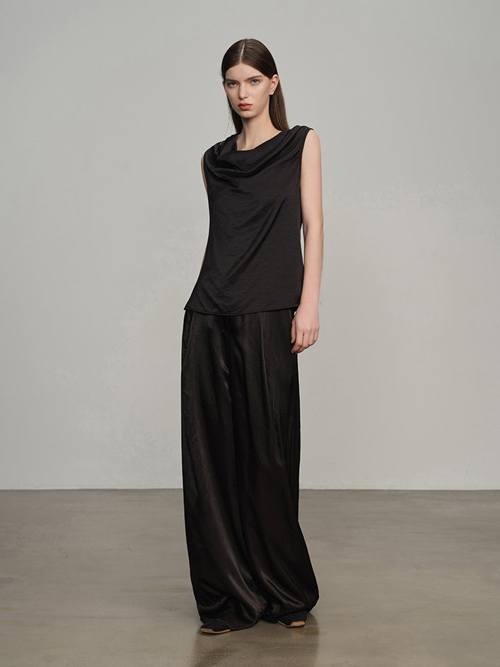 Tie-dye Drape Hig-end Tops & Pants