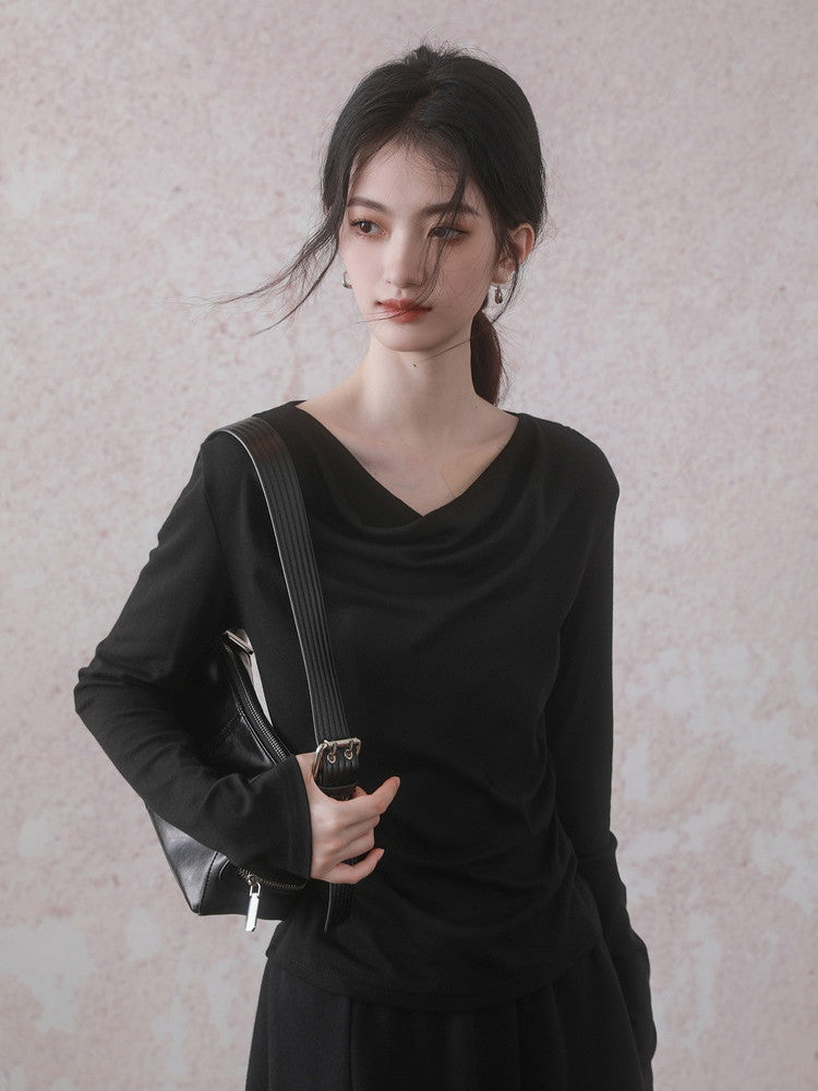 Drape Plain Simple Shape Cutsew