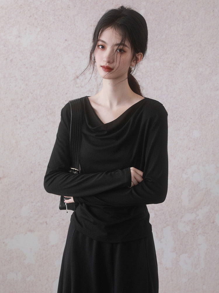 Drape Plain Simple Shape Cutsew