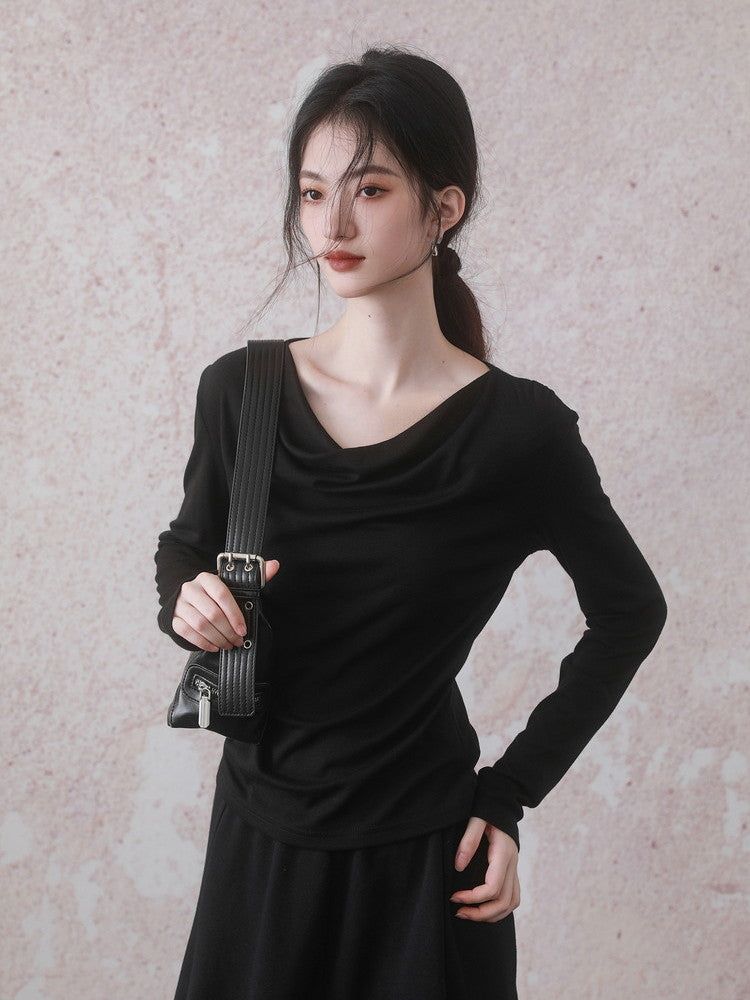 Drape Plain Simple Shape Cutsew