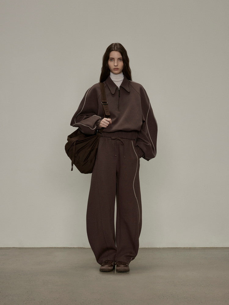 Set-Up Sweat Jersey Casual Wave Tops&Pants