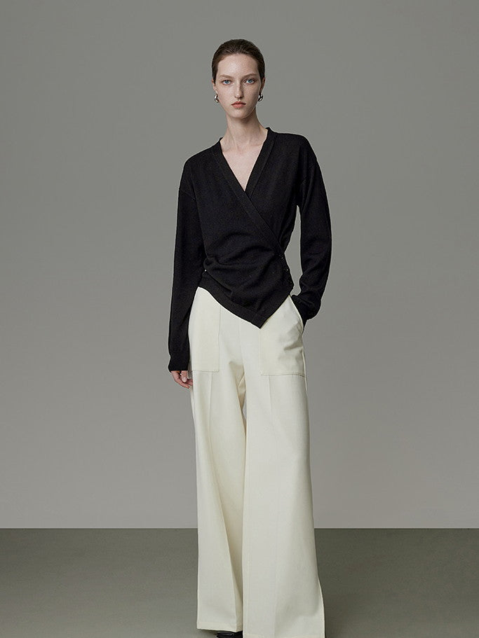 Asymmetrie-Cache-Coeur Chic Lose Strick