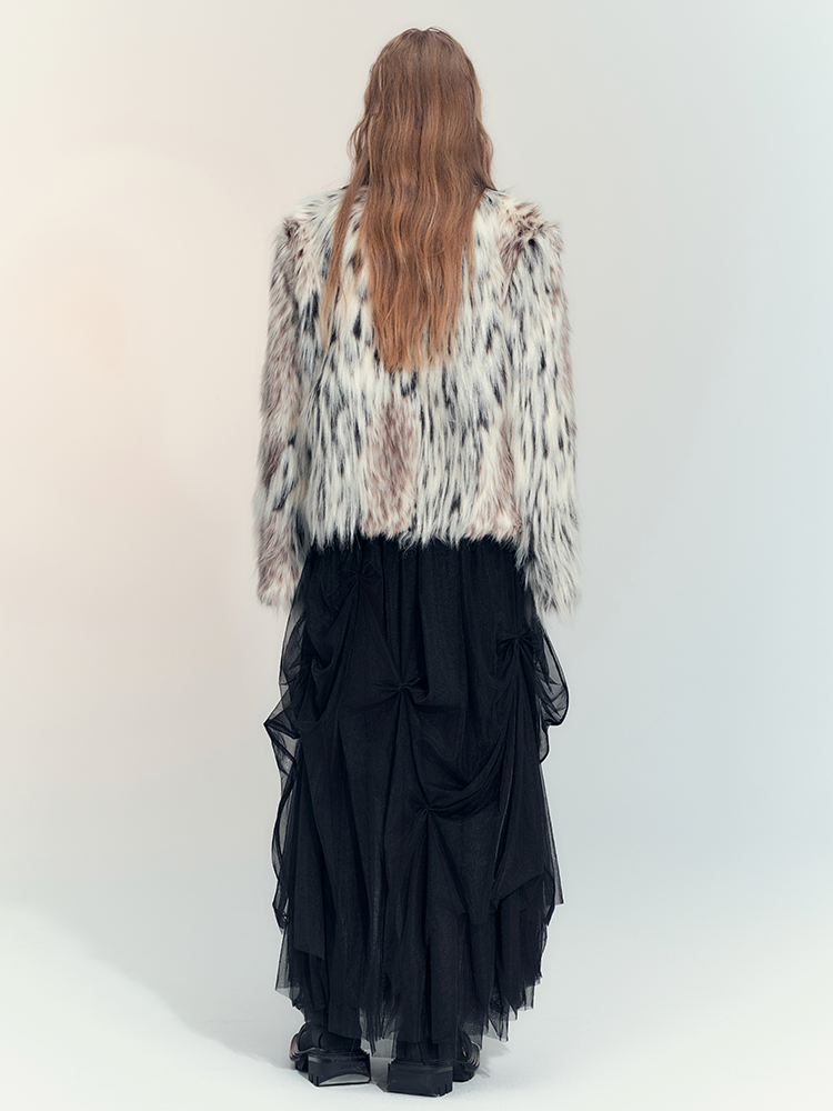 FUE & Leder Luxus High-End Elegante Jacke