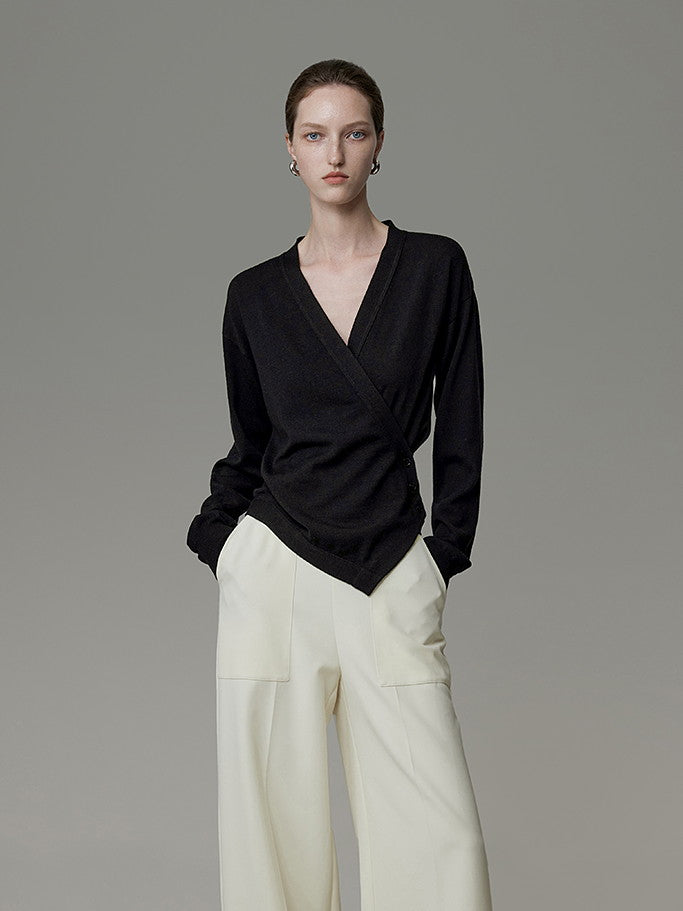 Asymmetrie-Cache-Coeur Chic Lose Strick