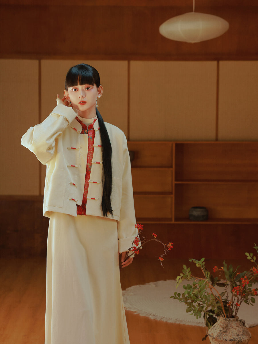 Stickerei MAO-Kriegen China Retro Jacke