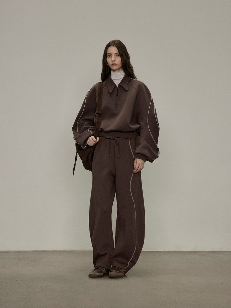 Set-Up Sweat Jersey Casual Wave Tops&Pants