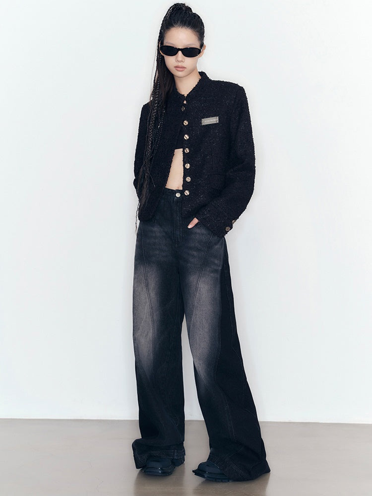 No-Collar Classy Chain Jacket