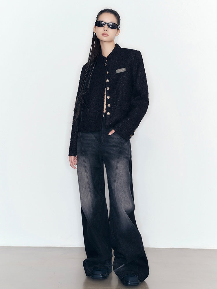No-Collar Classy Chain Jacket