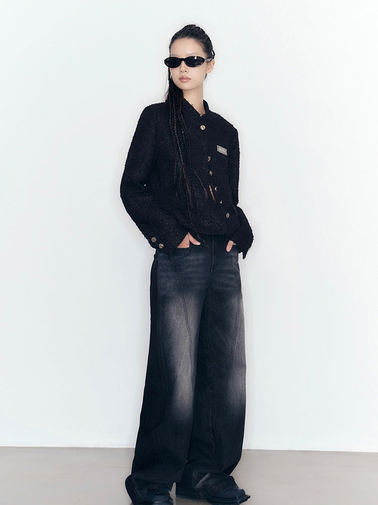 No-Collar Classy Chain Jacket