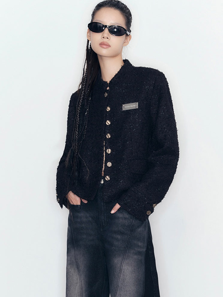 No-Collar Classy Chain Jacket