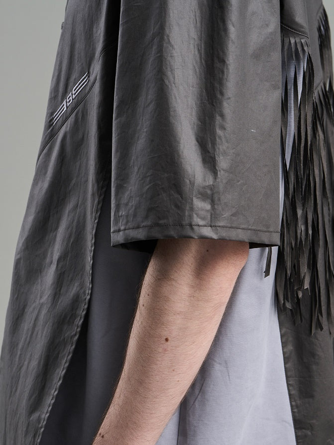 Tassel 대비 캐주얼 한 의식적인 니치 셔츠