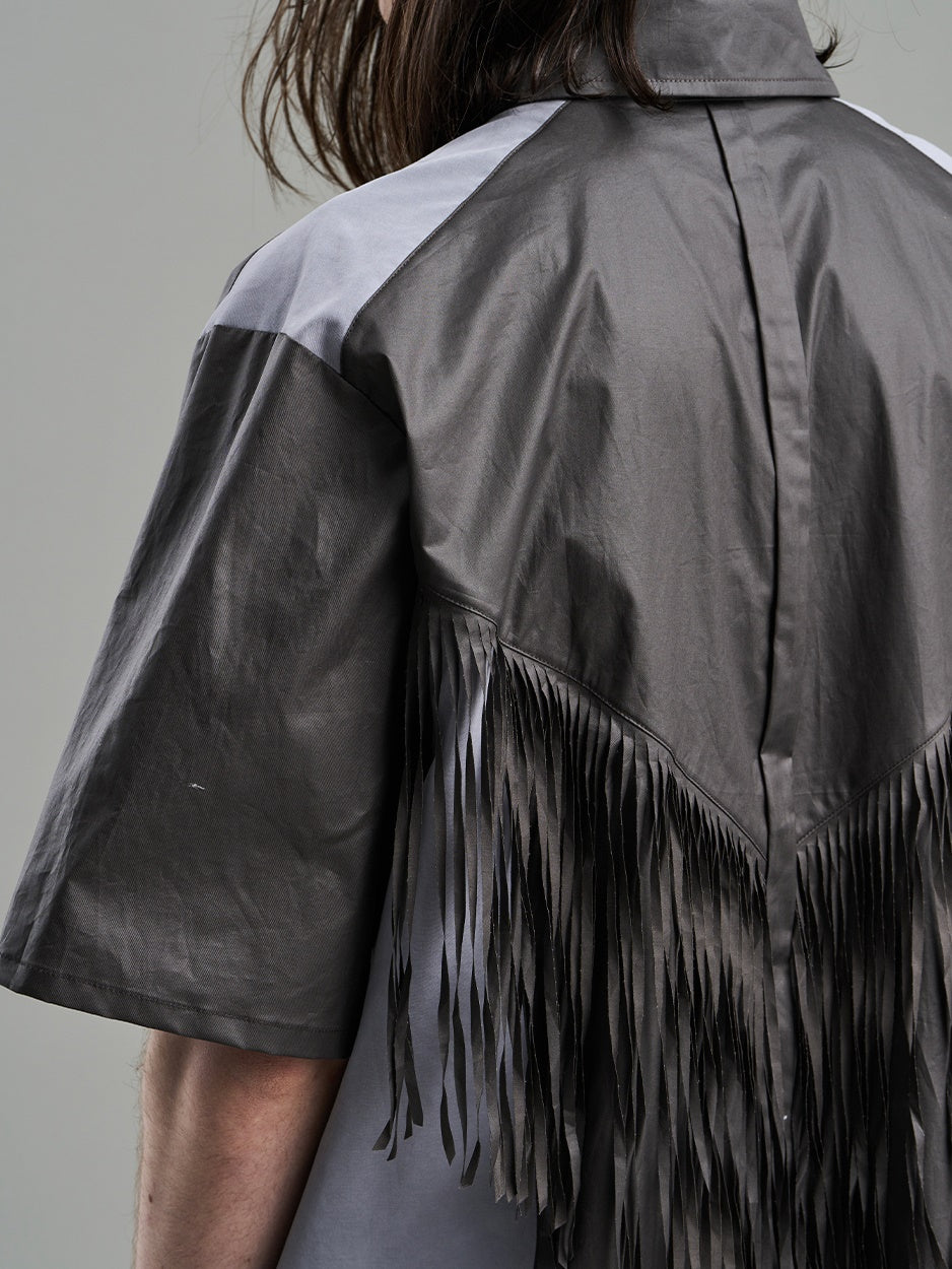 Tassel 대비 캐주얼 한 의식적인 니치 셔츠