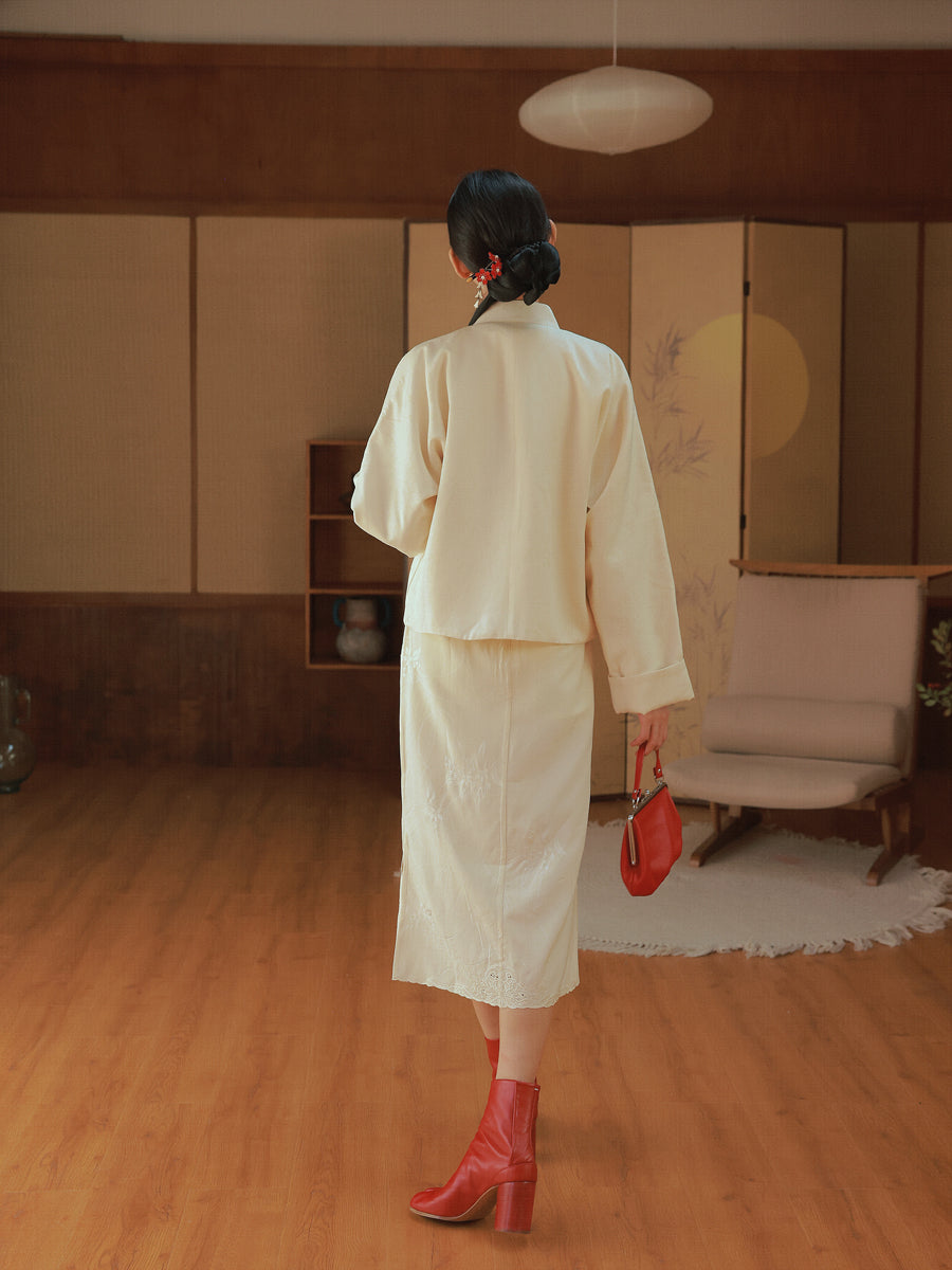 Stickerei MAO-Kriegen China Retro Jacke