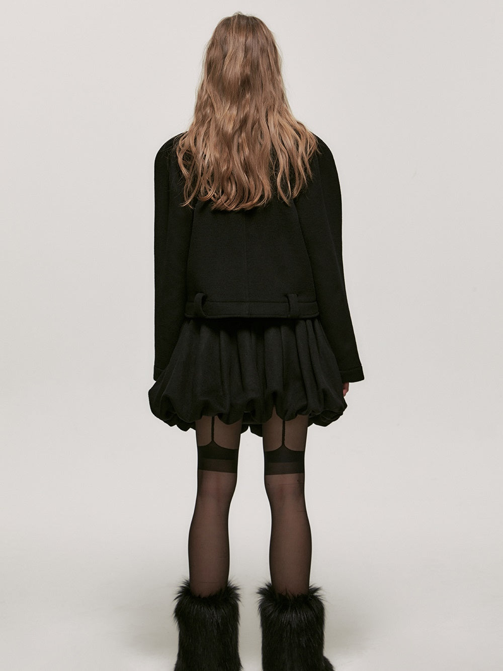 Setup Casual einfacher Anzug Woolt-Jacket & Ballon-Rocke