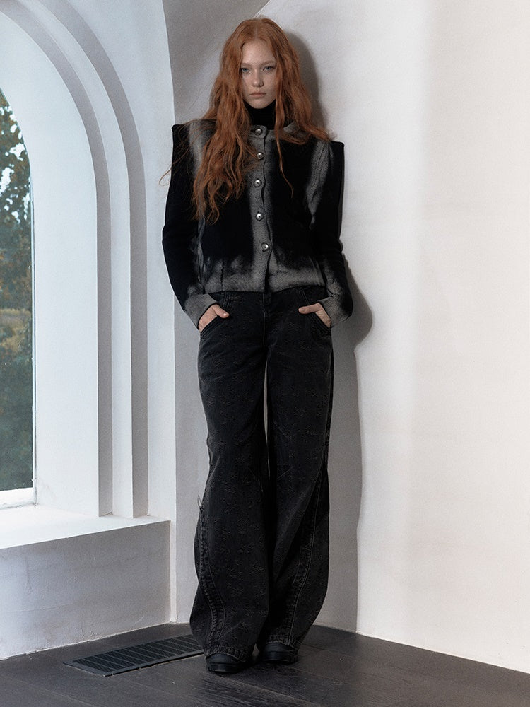 Veste décontractée à col rond