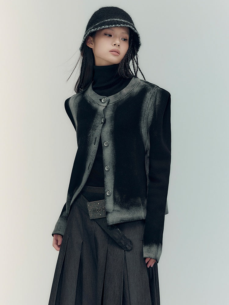 Veste décontractée à col rond