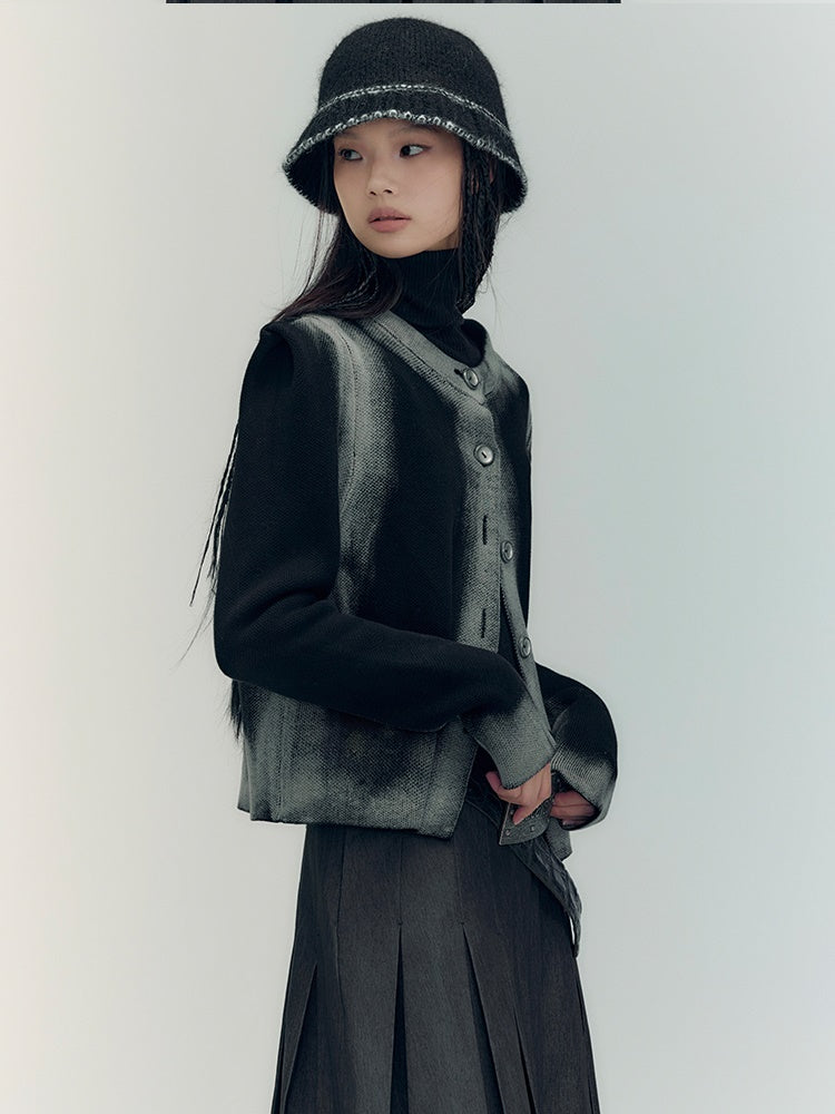 Veste décontractée à col rond