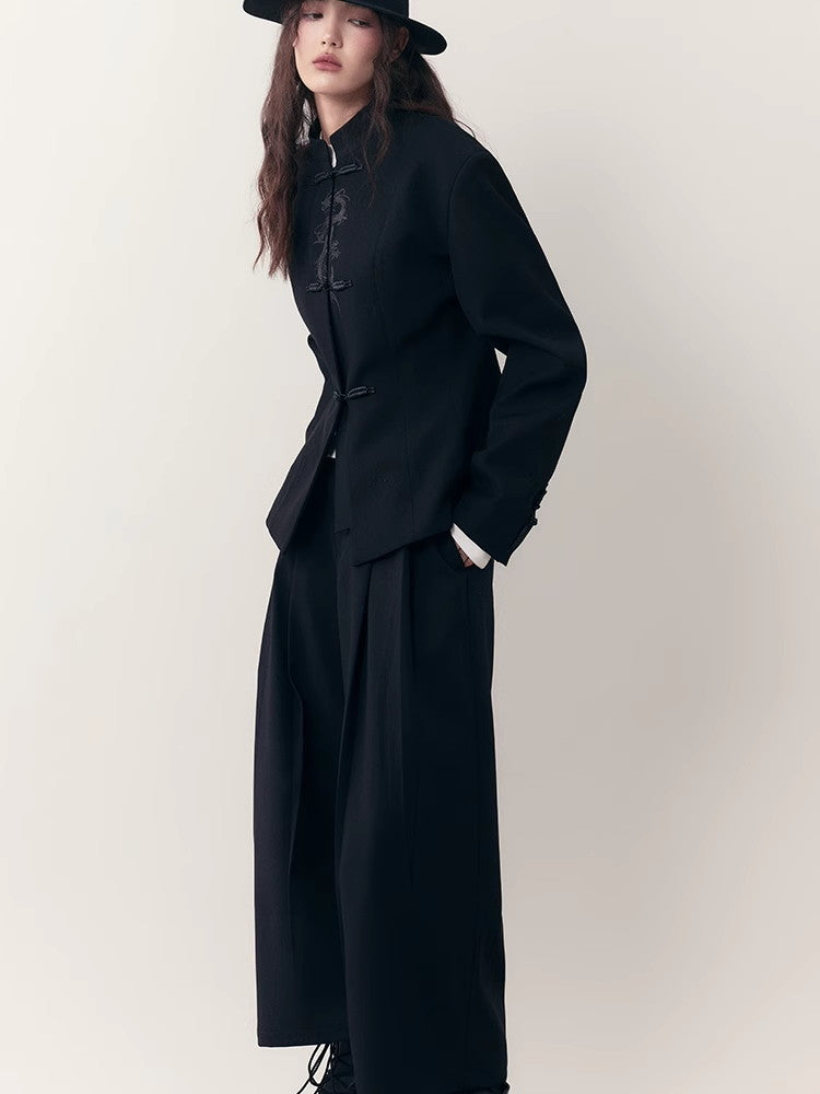 China Dragon Mao-Collar Retro Chic Jacket
