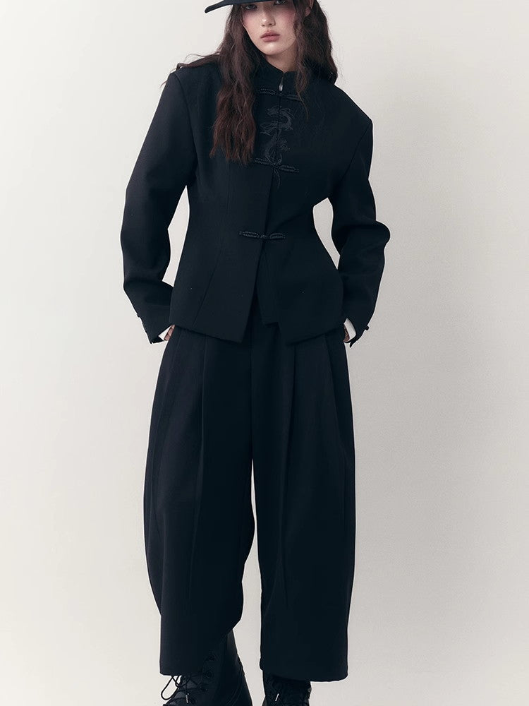 China Dragon Mao-Collar Retro Chic Jacket