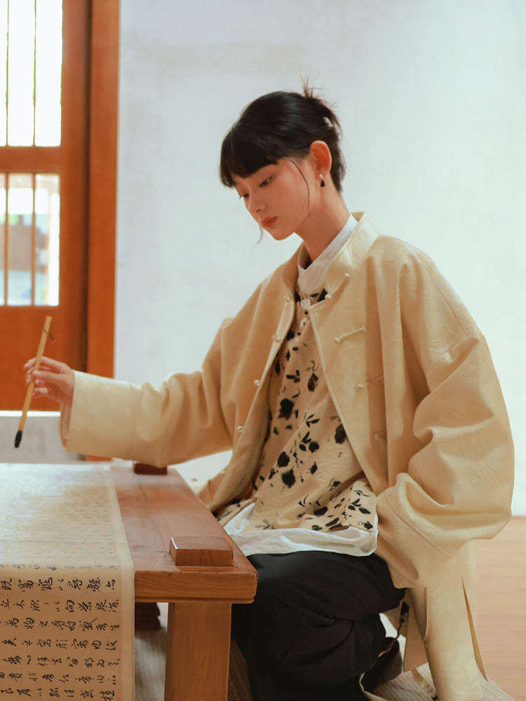 Embroidery China Retro Oversize Jacket