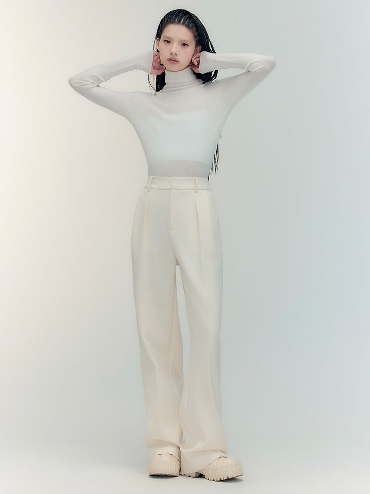 2타입 크루넥 하이넥 심플 슬림 니트