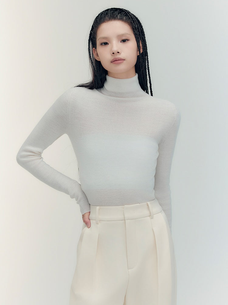 2타입 크루넥 하이넥 심플 슬림 니트