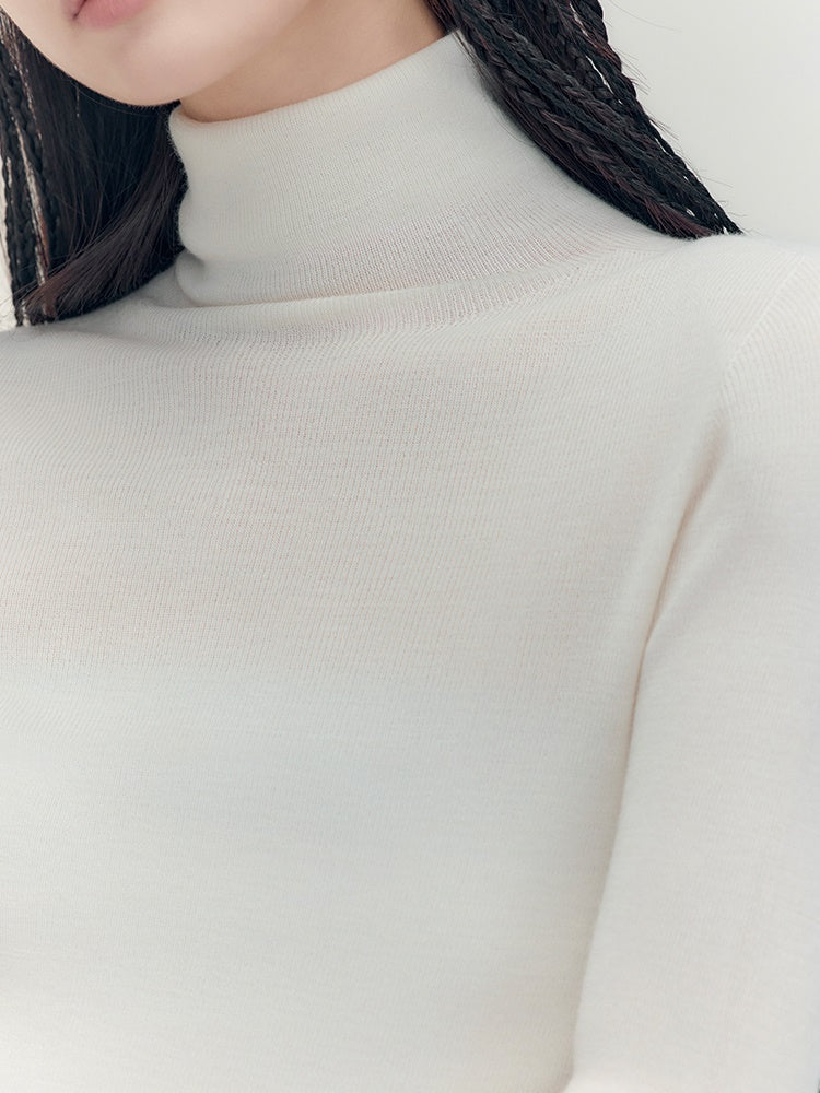 2타입 크루넥 하이넥 심플 슬림 니트