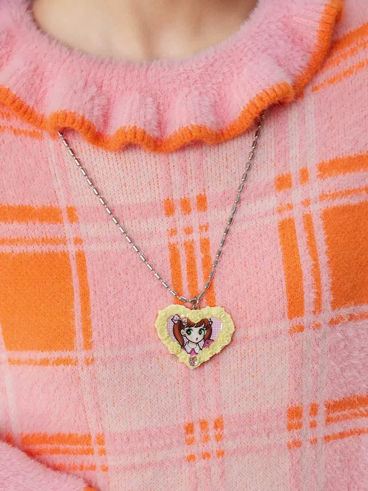 Love Collier de cadre photo en rose tridimensionnel