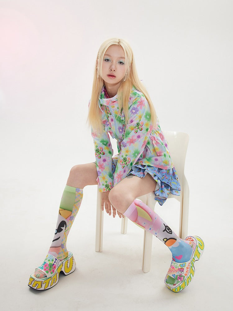 Floral Print UPF50+ UV Protection Jacket
