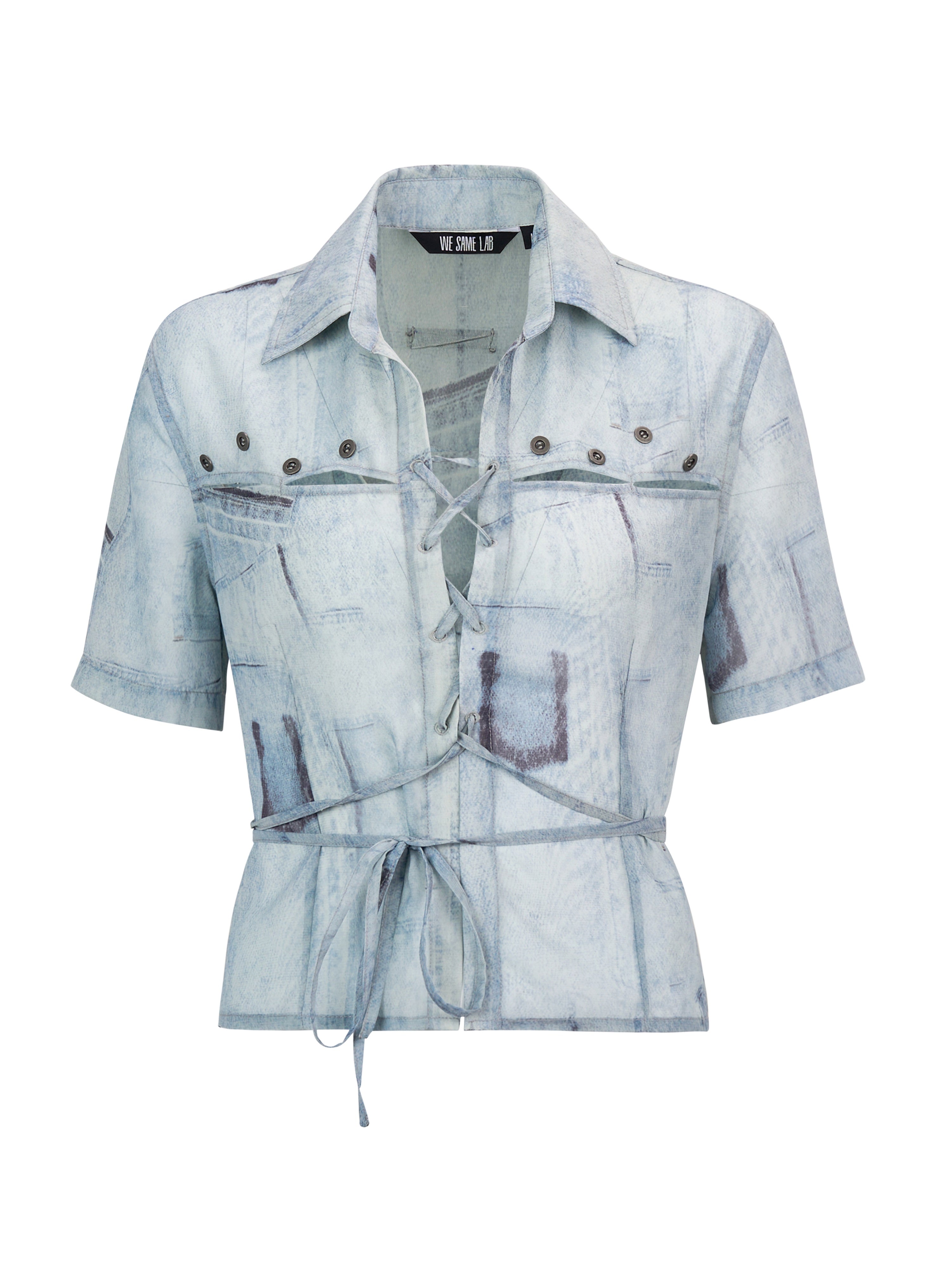 Chemise à lacets à lacets décontractée décontractée