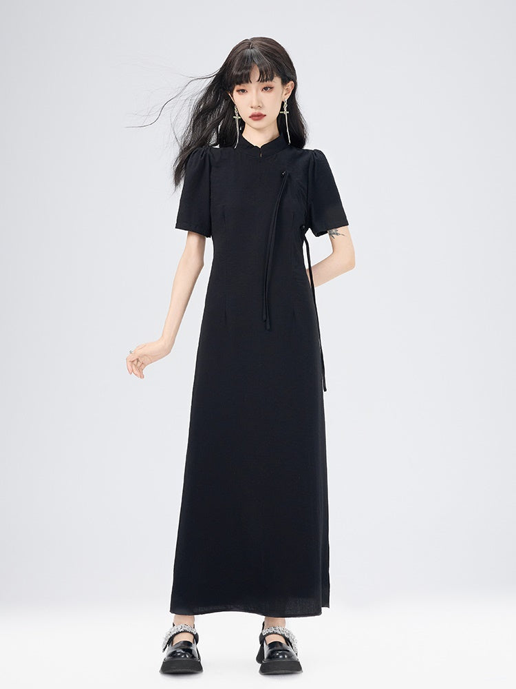 China Simple Thin Plain Long Dress