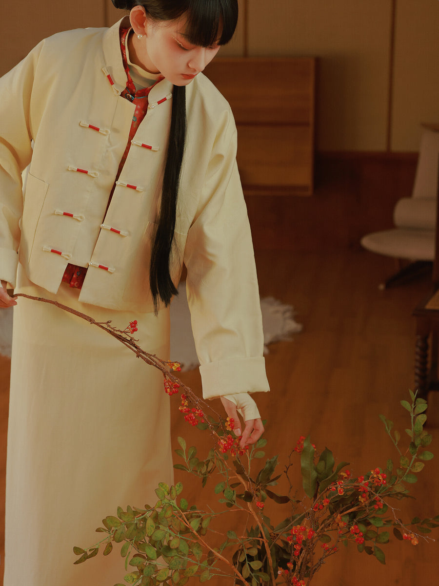 Stickerei MAO-Kriegen China Retro Jacke