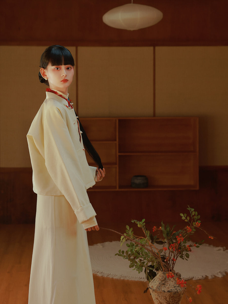 Stickerei MAO-Kriegen China Retro Jacke