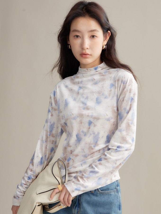 Samt Pale Retro Drape Spring Cutsew & Long-Rocke