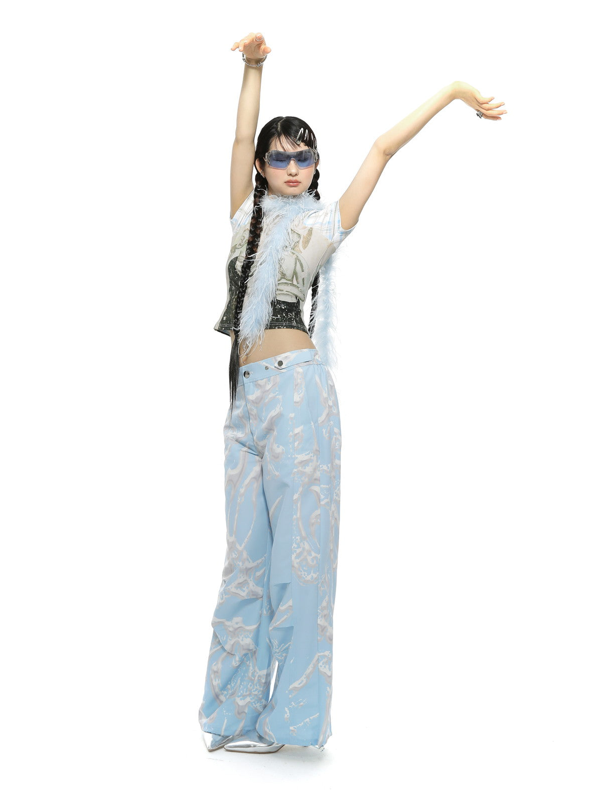 Modern Unique Checked Slim Thin T-shirt