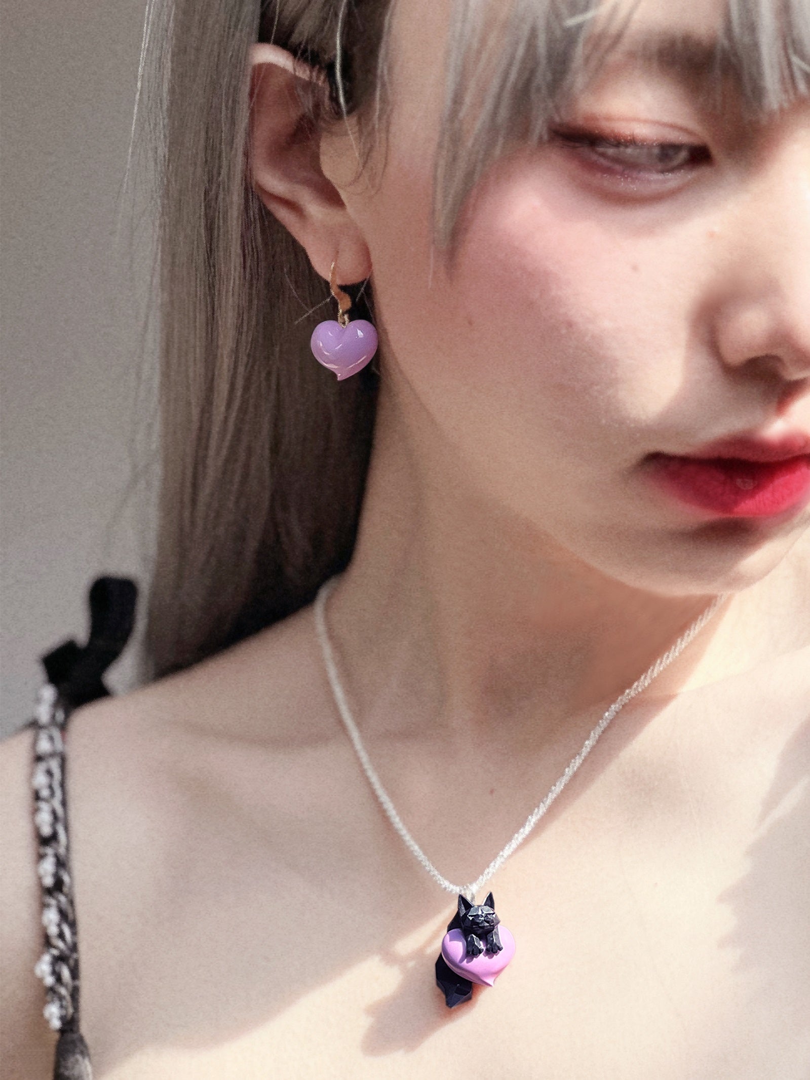 Fox Fluorescence Toy Pierced&Ear-Clip