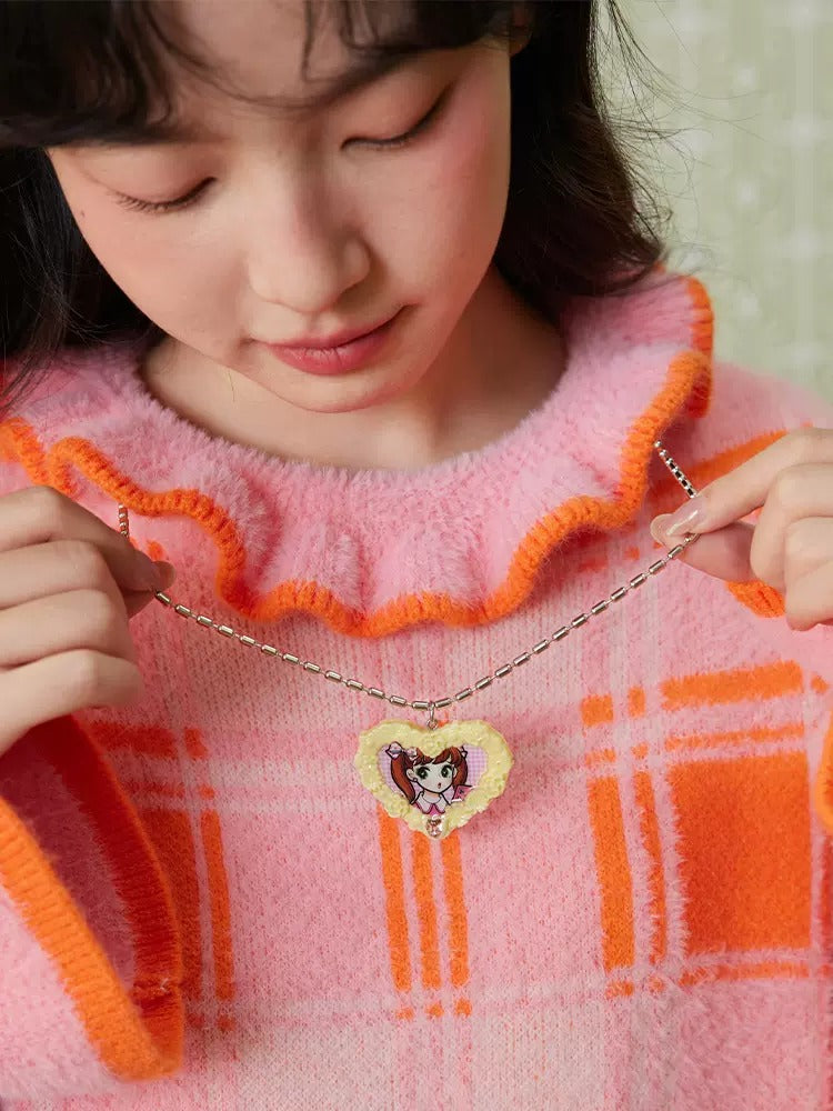 Love Collier de cadre photo en rose tridimensionnel