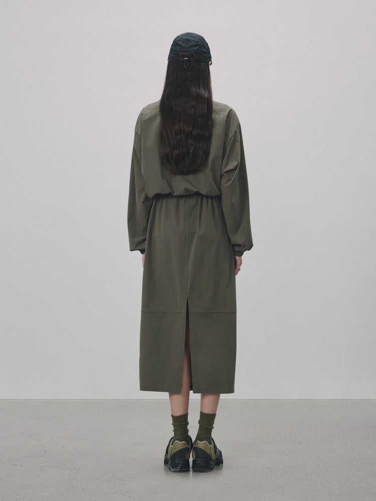 Cordon décontracté long-un-seul-pièce