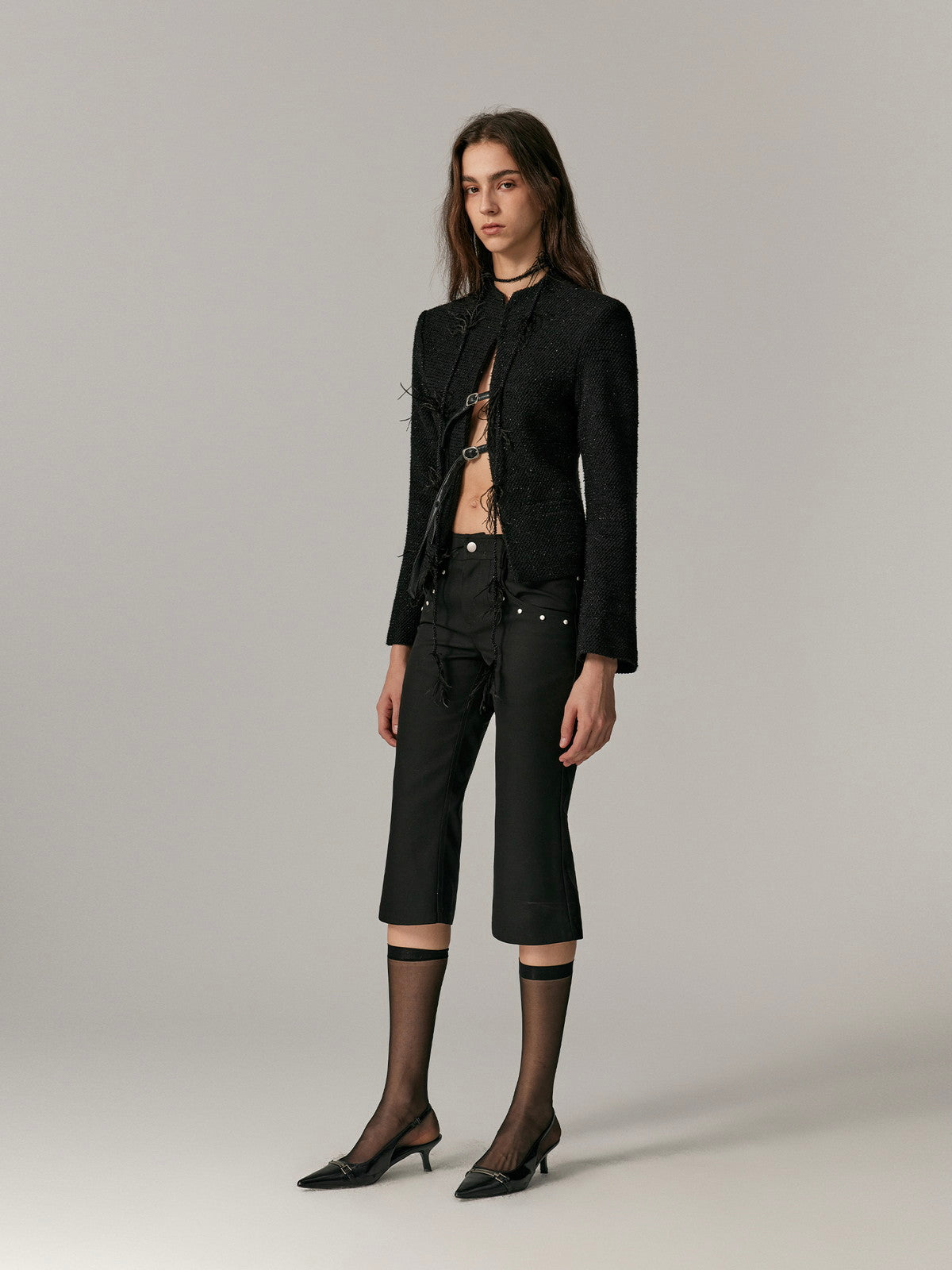 Tweed Belt Nichi Jacket