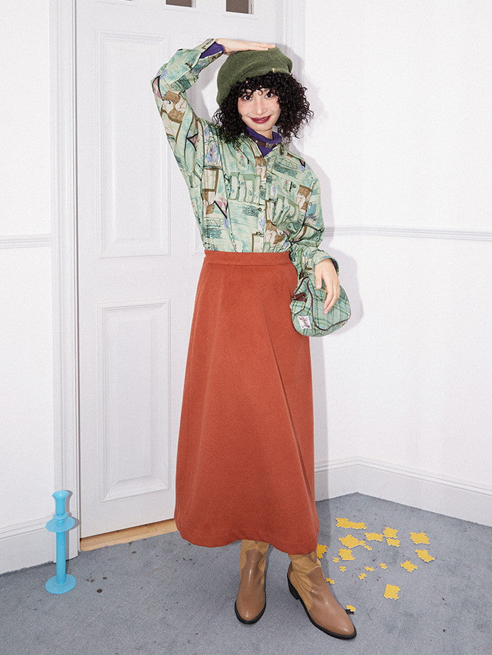 Blume Drop-Schulter Übergroße Patchwork lässig Retro Vintage Shirt