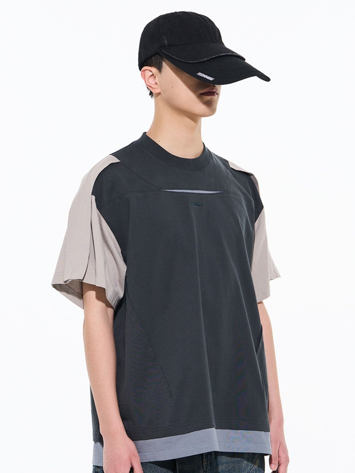 Contrast Loose Mix Casual T-Shirt