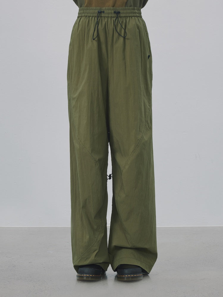 스트레이트 캐주얼 와이드 레그 팬츠